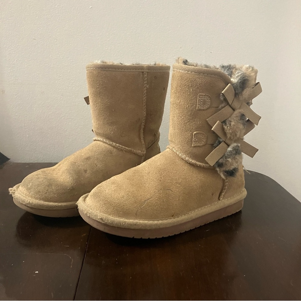Koolaburra by Ugg Girl's Boots with Side Bows Size 13